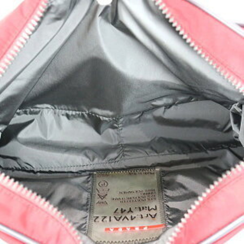 Prada Sports Shoulder Bag Nylon Red View 4